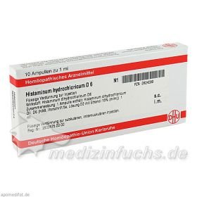 HISTAMINUM HYDROCHLOR D 6, 10X1 ML – PZN 2824099 из Германии
