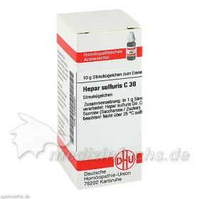 HEPAR SULF C30, 10 G – PZN 2890297 из Германии