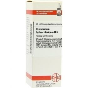 HISTAMINUM HYDROCHLOR D 6, 20 ML – PZN 2924487 из Германии