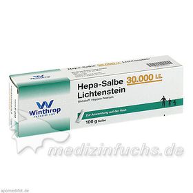 Hepa-Salbe 30000 I.E. Lichtenstein, 100 G – PZN 3970207 из Германии