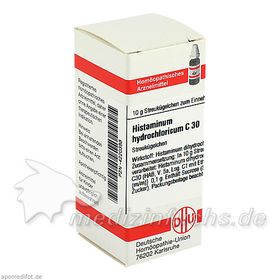 HISTAMINUM HYDROCHLOR C30, 10 G – PZN 4220388 из Германии