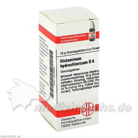 HISTAMINUM HYDROCHLOR D 6, 10 G – PZN 4220394 из Германии