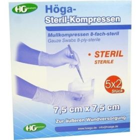 HOEGA STERIL 8FA 7.5X7.5, 5X2 ST – PZN 4401865 из Германии
