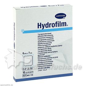 Hydrofilm Transparentverband 6x7cm, 10 ST – PZN 4601274 из Германии