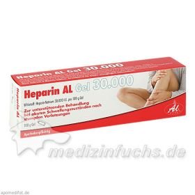 HEPARIN AL GEL 30000, 100 G – PZN 4668290 из Германии