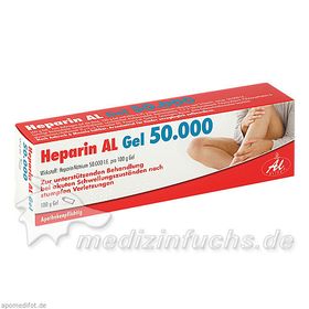 HEPARIN AL GEL 50000, 100 G – PZN 4668315 из Германии