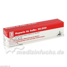 HEPARIN AL SALBE 30000, 40 G – PZN 4668321 из Германии