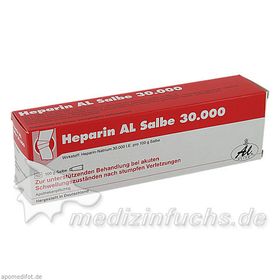 HEPARIN AL SALBE 30000, 100 G – PZN 4668338 из Германии