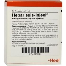 HEPAR SUIS INJ ORG, 10 ST – PZN 469524 из Германии