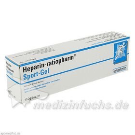 Heparin Ratiopharm SPORT Gel, 150 G – PZN 6899036 из Германии
