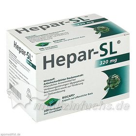 Hepar-SL 320mg Hartkapseln, 200 ST – PZN 9530455 из Германии