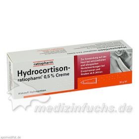 Hydrocortison-ratiopharm 0.5% Creme, 30 G – PZN 9703312 из Германии