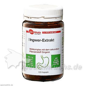 Ingwer-Extrakt Dr.Wolz, 120 ST – PZN 10251921 из Германии