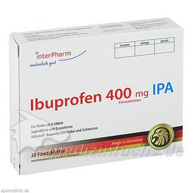 Ibuprofen 400mg IPA, 20 ST – PZN 11380098 из Германии
