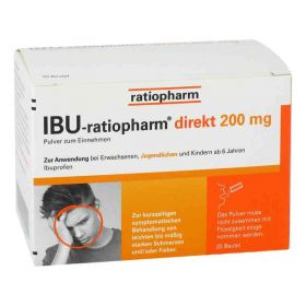 Ibu Ratiopharm direkt 200 mg Pulver zum Einnehmen (20 stk) – PZN 11722469 из Германии