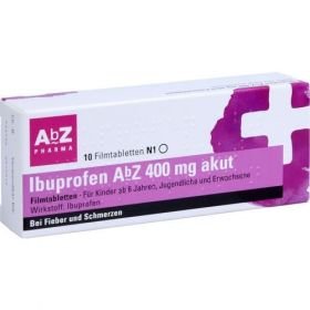Ibuprofen AbZ 400 mg akut Filmtabletten, 10 ST – PZN 11722831 из Германии