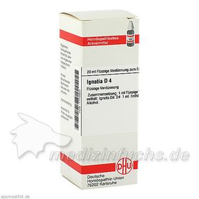 IGNATIA D 4, 20 ML – PZN 1773922 из Германии