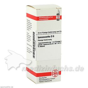 IPECACUANHA D 6, 20 ML – PZN 1774152 из Германии