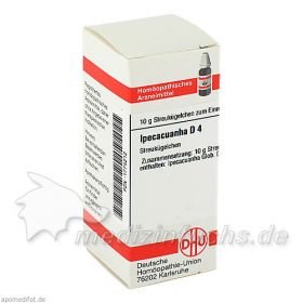 IPECACUANHA D 4, 10 G – PZN 1774212 из Германии