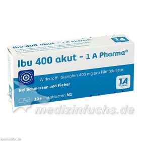 Ibu 400 akut - 1A-Pharma, 10 ST – PZN 2013194 из Германии