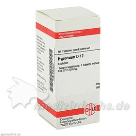 HYPERICUM D12, 80 ST – PZN 2102420 из Германии