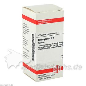 HYOSCYAMUS D 4, 80 ST – PZN 2631561 из Германии