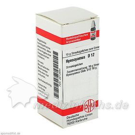 HYOSCYAMUS D12, 10 G – PZN 2813894 из Германии