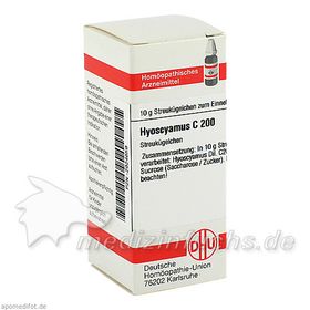 HYOSCYAMUS C200, 10 G – PZN 2924659 из Германии