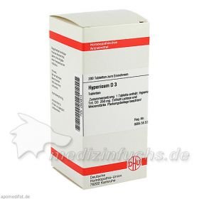 HYPERICUM D 3, 200 ST – PZN 2924814 из Германии