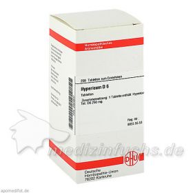 HYPERICUM D 6, 200 ST – PZN 2924837 из Германии