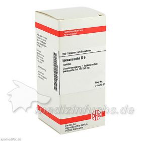 IPECACUANHA D 6, 200 ST – PZN 2925096 из Германии