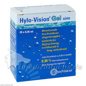 Hylo-Vision Gel sine, 20X0.35 ML – PZN 3114098 из Германии