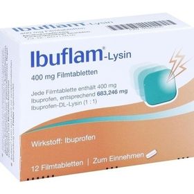 Ibuflam Lysin 400mg Filmtabletten, 12 ST – PZN 365635 из Германии