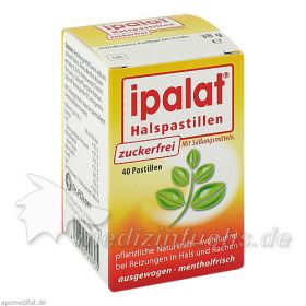 Ipalat Halspastillen zuckerfrei, 40 ST – PZN 3991095 из Германии