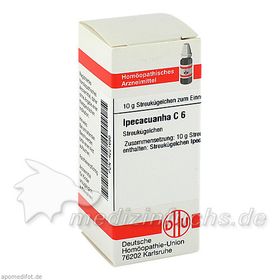 IPECACUANHA C 6, 10 G – PZN 4221695 из Германии