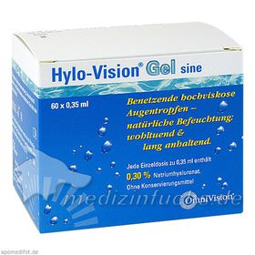 Hylo-Vision Gel sine, 60X0.35 ML – PZN 4522014 из Германии