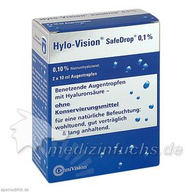 Hylo-Vision SafeDrop 0.1% Augentropfen, 2X10 ML – PZN 5730246 из Германии
