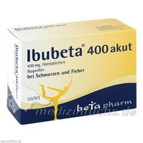 Ibubeta 400 akut Filmtabletten, 50 ST – PZN 5731464 из Германии