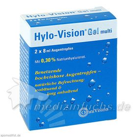 HYLO-VISION Gel multi Augentropfen, 2X8 ML – PZN 6081867 из Германии