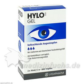 HYLO-GEL, 2X10 ML – PZN 6144964 из Германии
