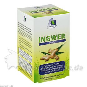Ingwer 500mg Kapseln+Vit B1+C, 90 ST – PZN 6732879 из Германии