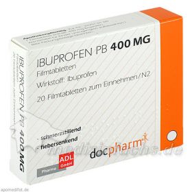 IBUPROFEN PB 400 mg Filmtabletten, 20 ST – PZN 6905104 из Германии
