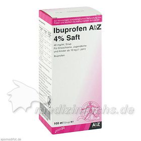 Ibuprofen AbZ 4% Saft, 100 ML – PZN 7013827 из Германии