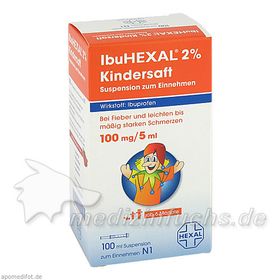 IbuHEXAL 2% Kindersaft Suspension z. Einnehmen, 100 ML – PZN 7222229 из Германии