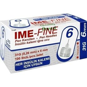 IME-FINE Universal 31G/6mm Pen Kanülen, 100 ST – PZN 7263010 из Германии
