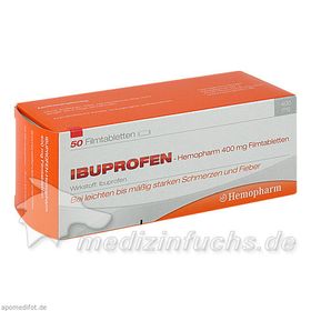 ibuprofen-Hemopharm 400mg Filmtabletten, 50 ST – PZN 7411048 из Германии