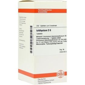 ICHTHYOLUM D 6, 200 ST – PZN 7457323 из Германии