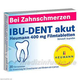 IBU-DENT akut Heumann 400mg Filmtabletten, 20 ST – PZN 8794749 из Германии