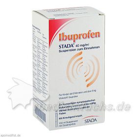 Ibuprofen STADA 40mg/ml Suspension zum Einnehmen, 100 ML – PZN 9424322 из Германии