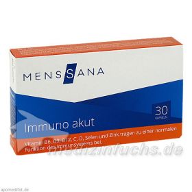 Immuno akut MensSana, 30 ST – PZN 9706747 из Германии